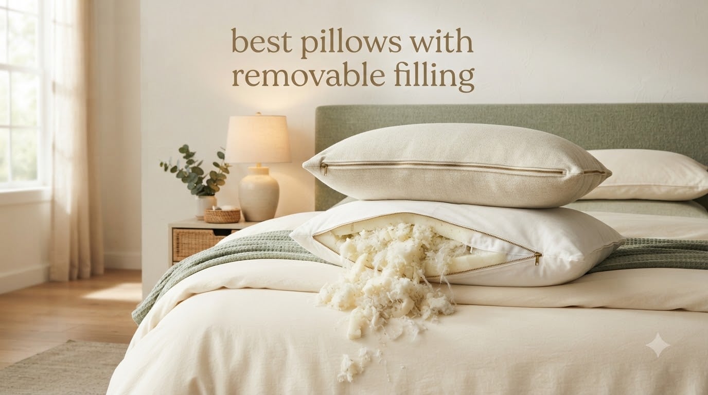 best pillows with removable filling