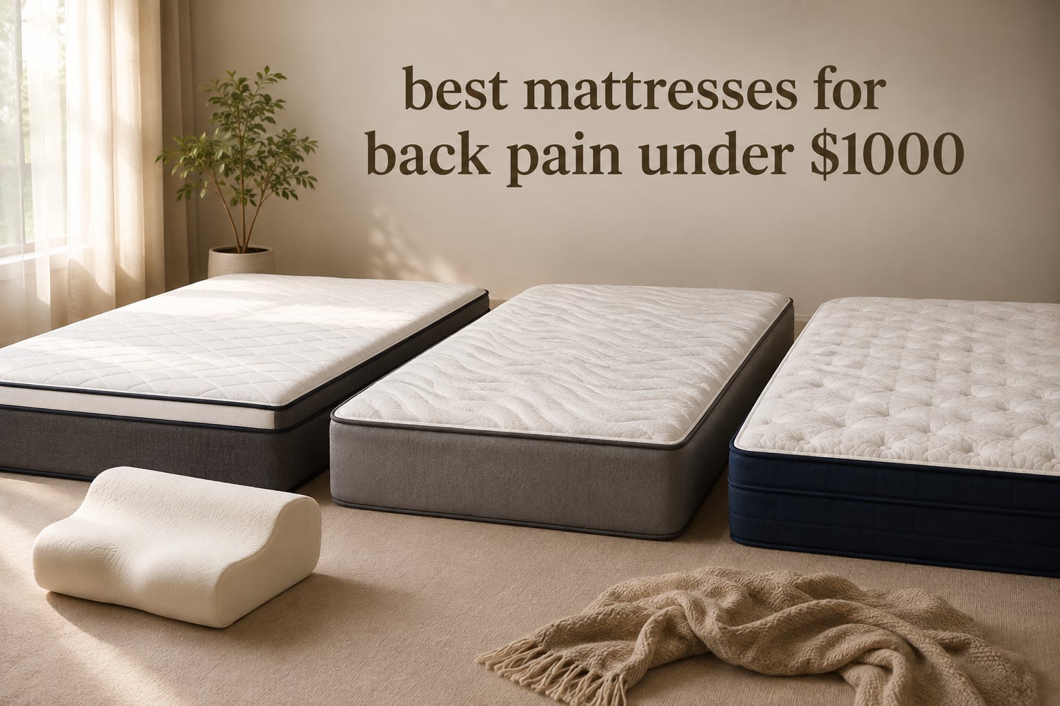 best mattresses for back pain under $1000