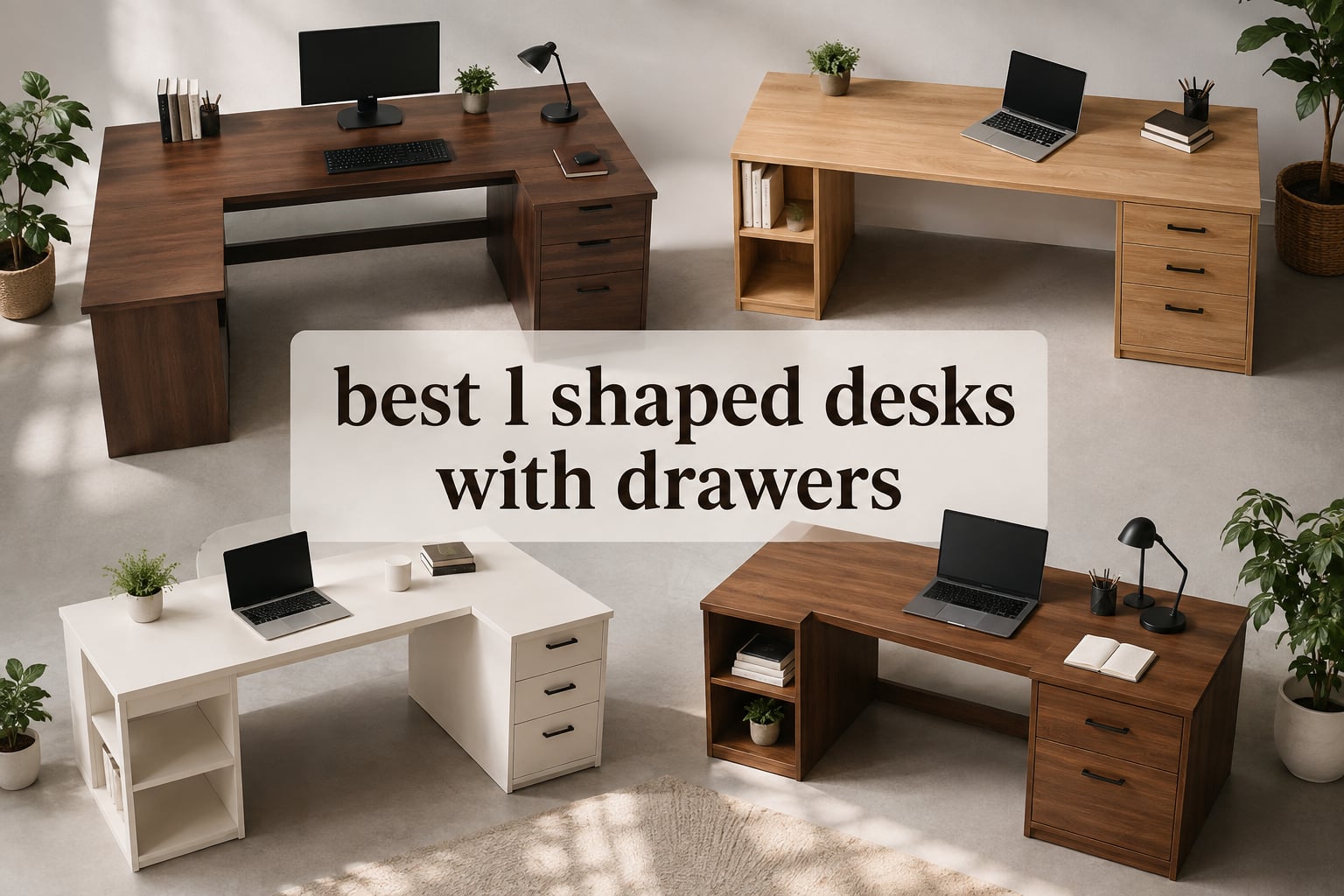best l shaped desks with drawers