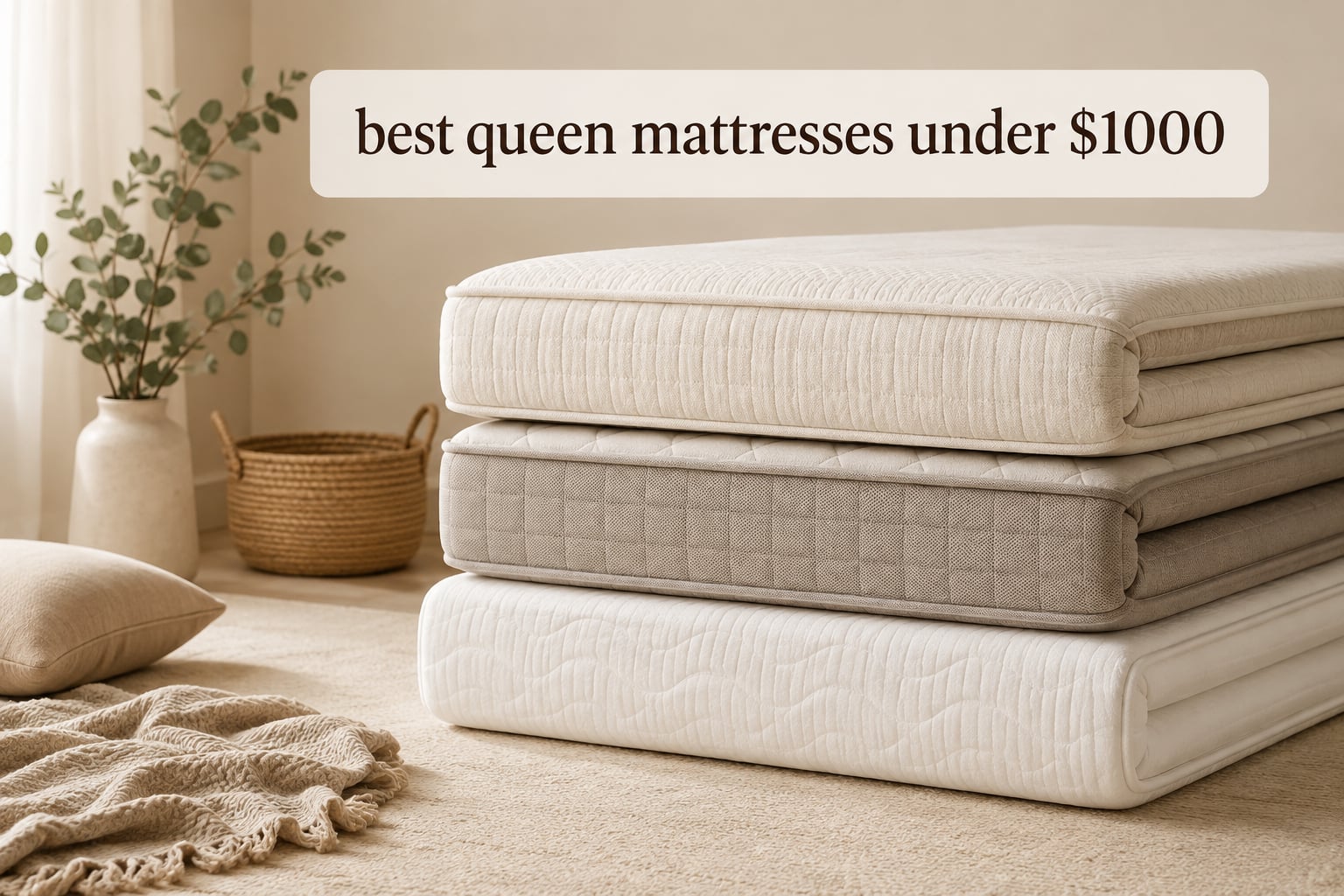 best queen mattresses under $1000