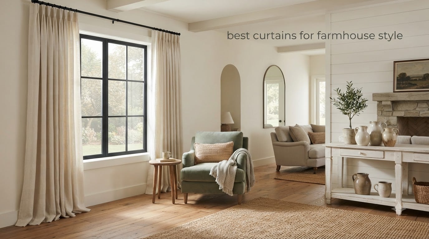 best curtains for farmhouse style