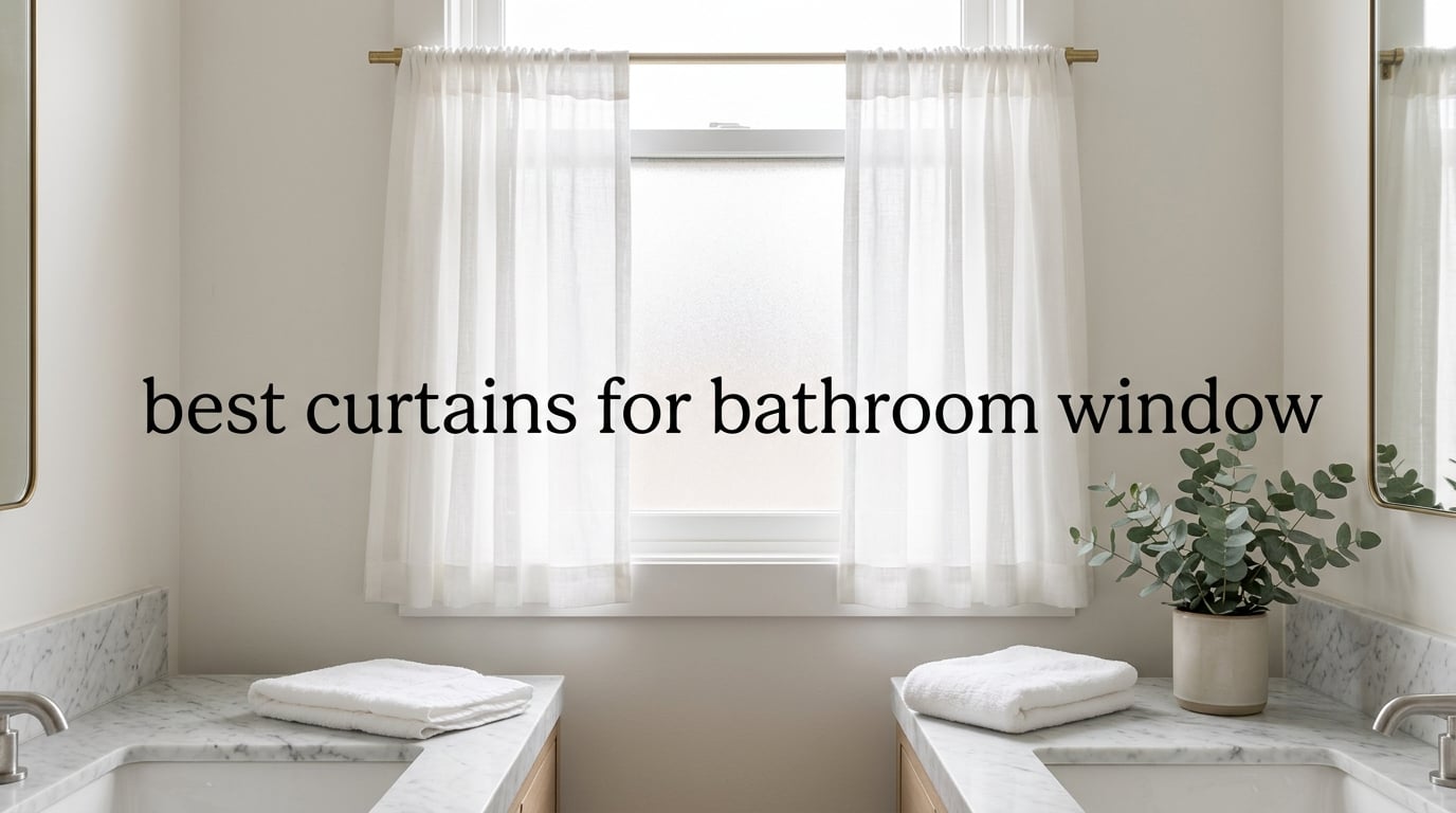 best curtains for bathroom window
