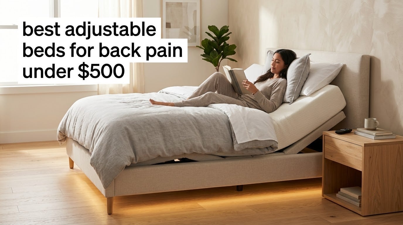 best adjustable beds for back pain under $500