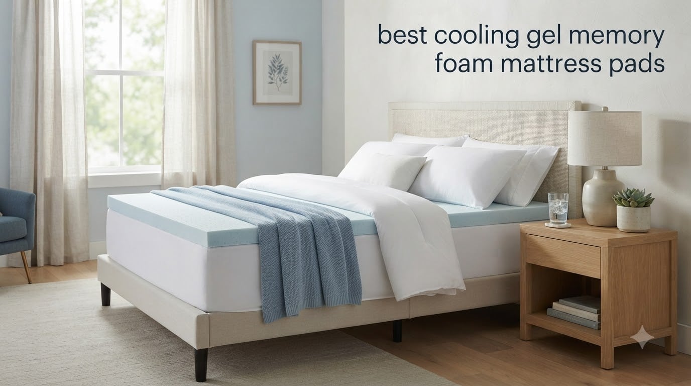 best cooling gel memory foam mattress pads