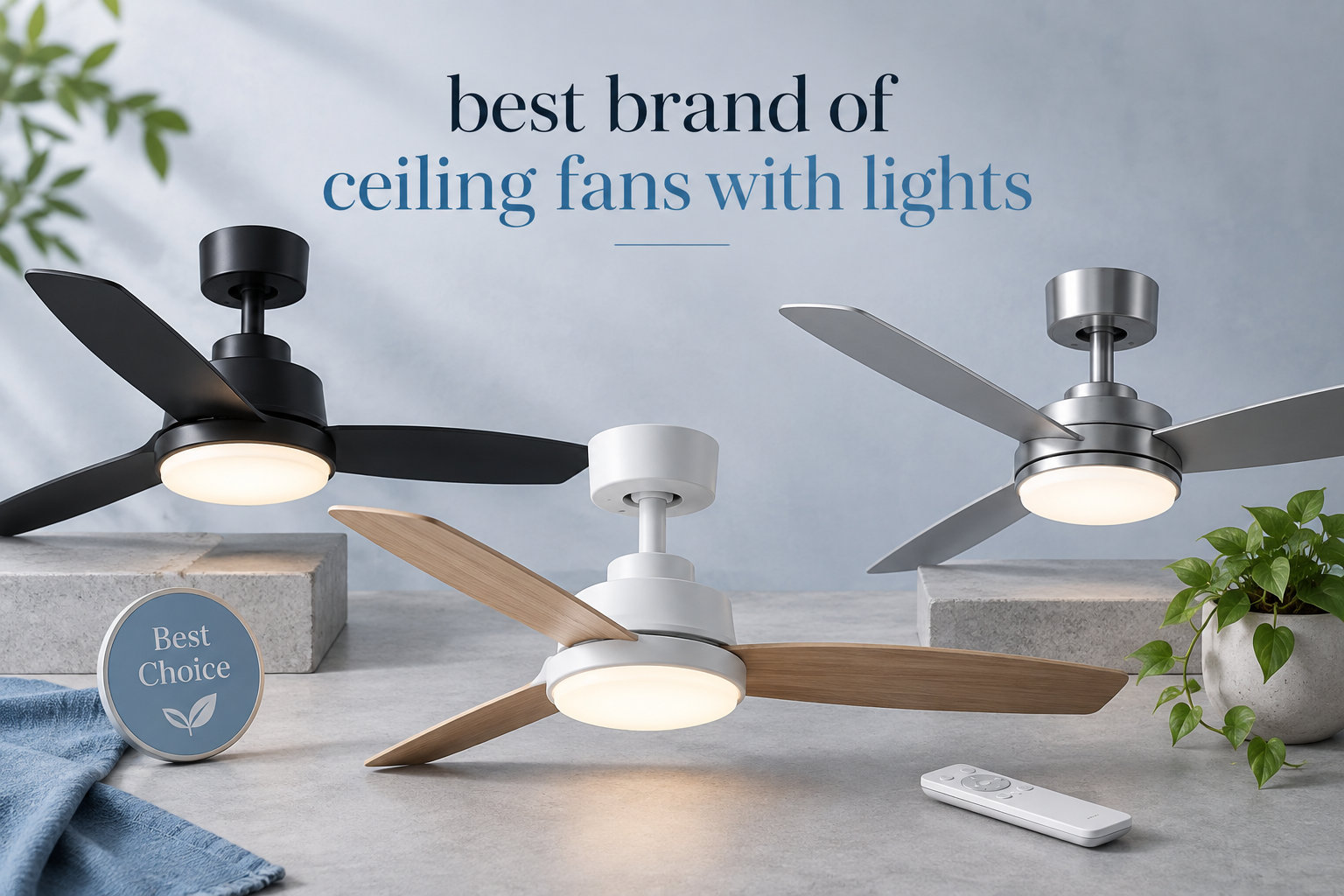 best brand of ceiling fans with lights