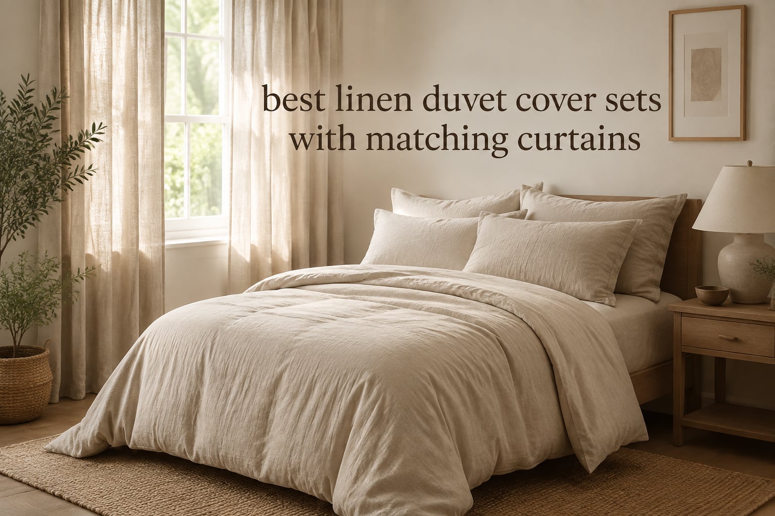 best linen duvet cover sets with matching curtains