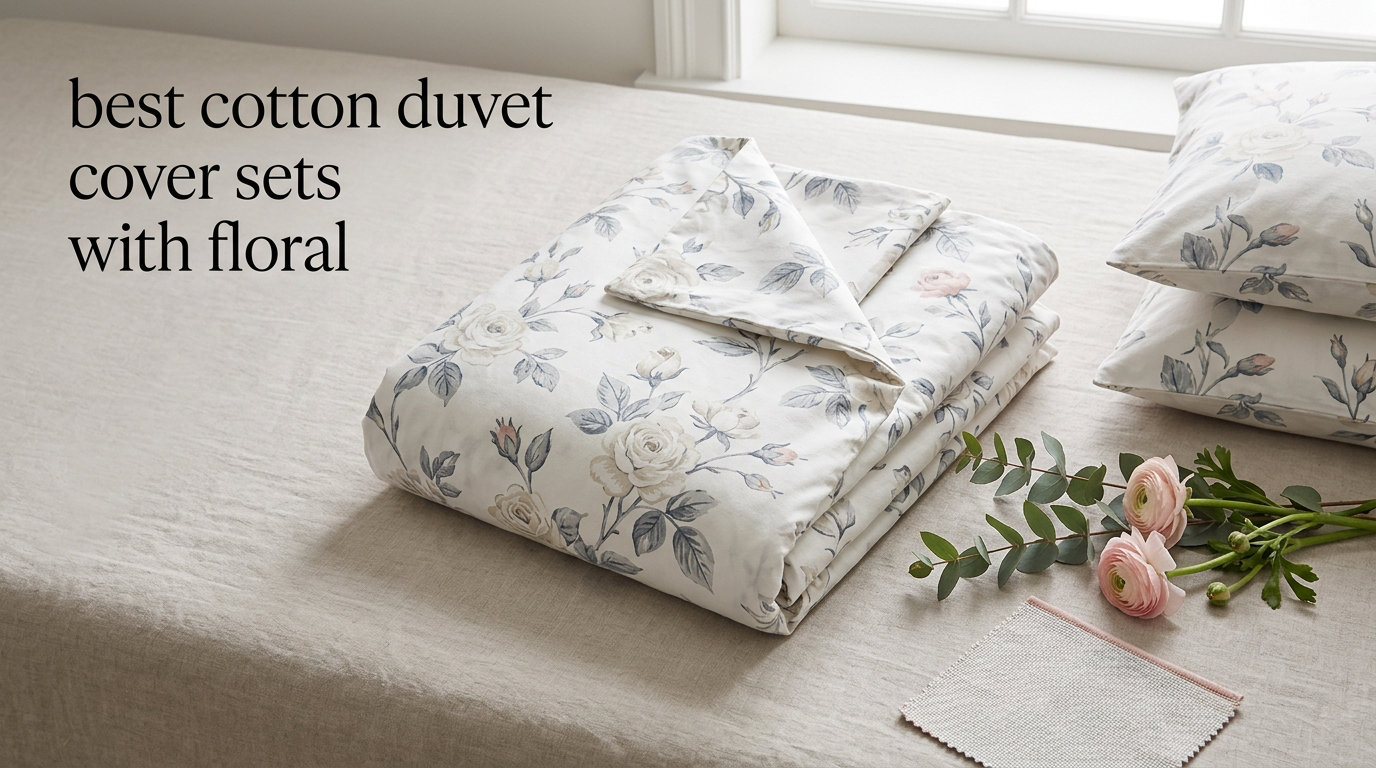 best cotton duvet cover sets with floral