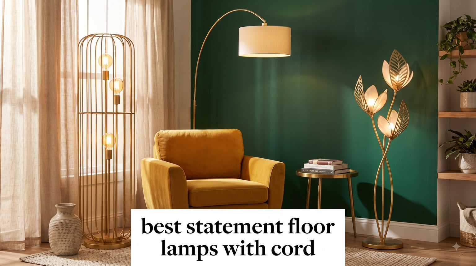 best statement floor lamps with cord