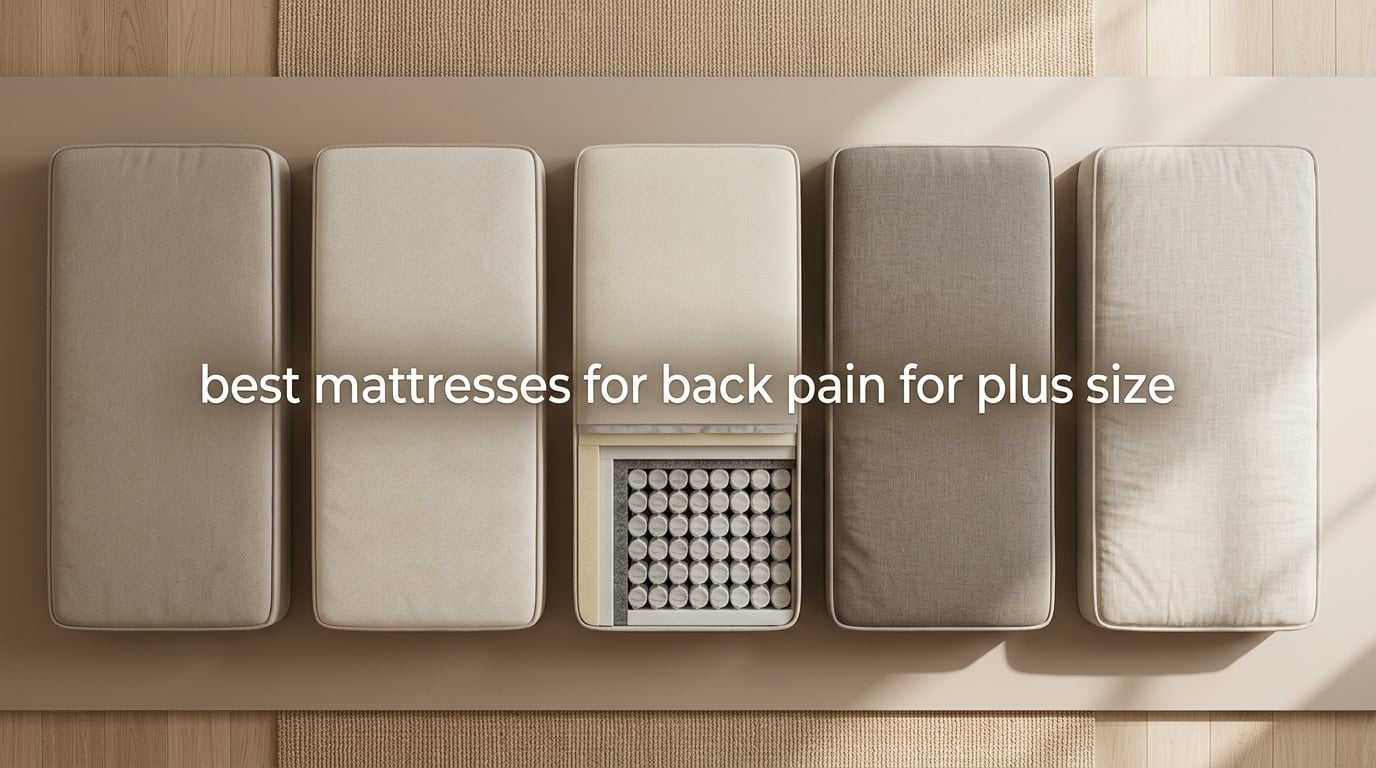 best mattresses for back pain for plus size