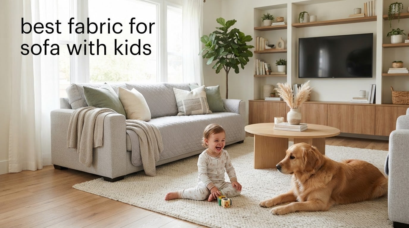 best fabric for sofa with kids