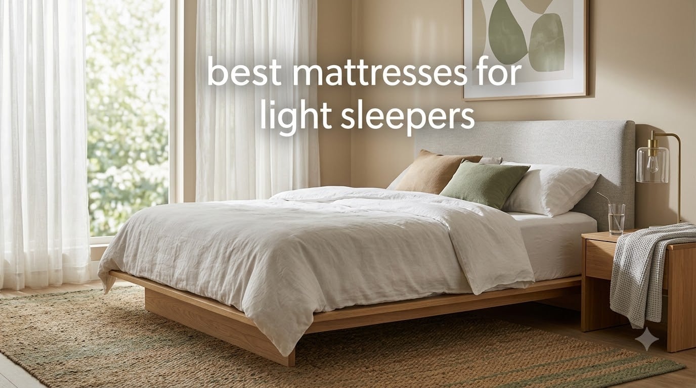 best mattresses for light sleepers