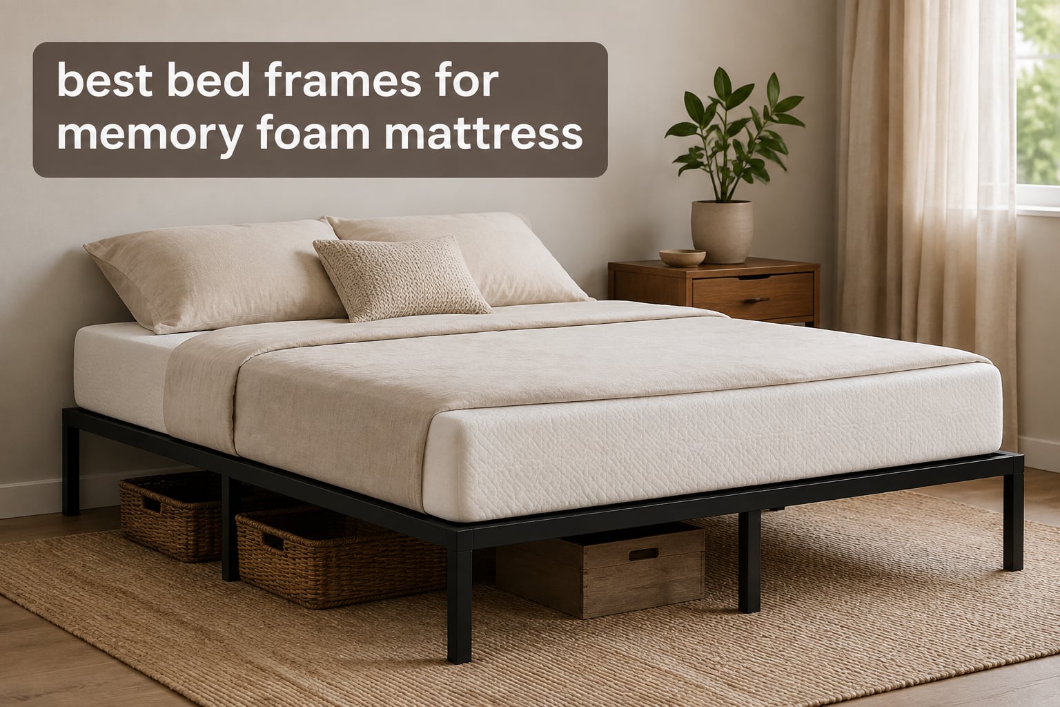 best bed frames for memory foam mattress
