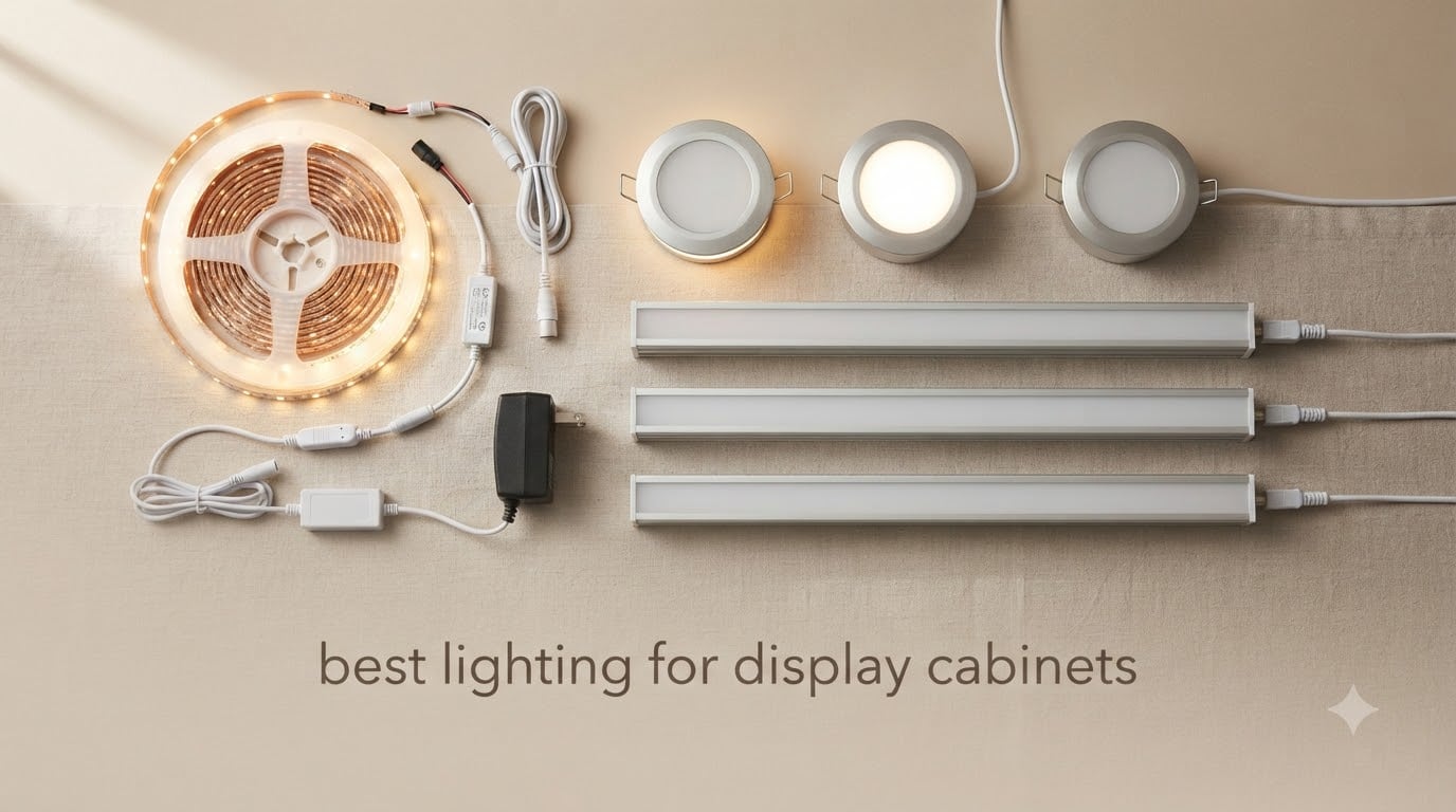 best lighting for display cabinets