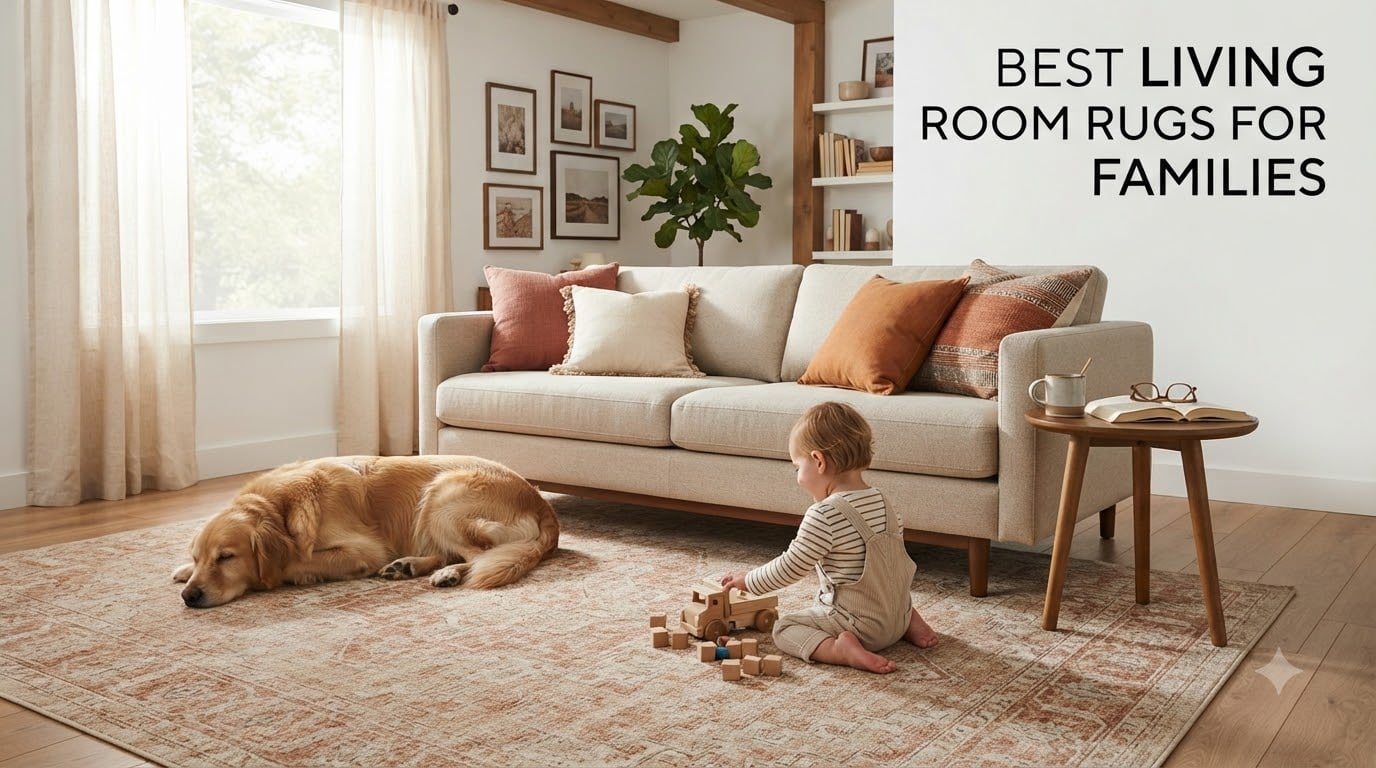 best living room rugs for families