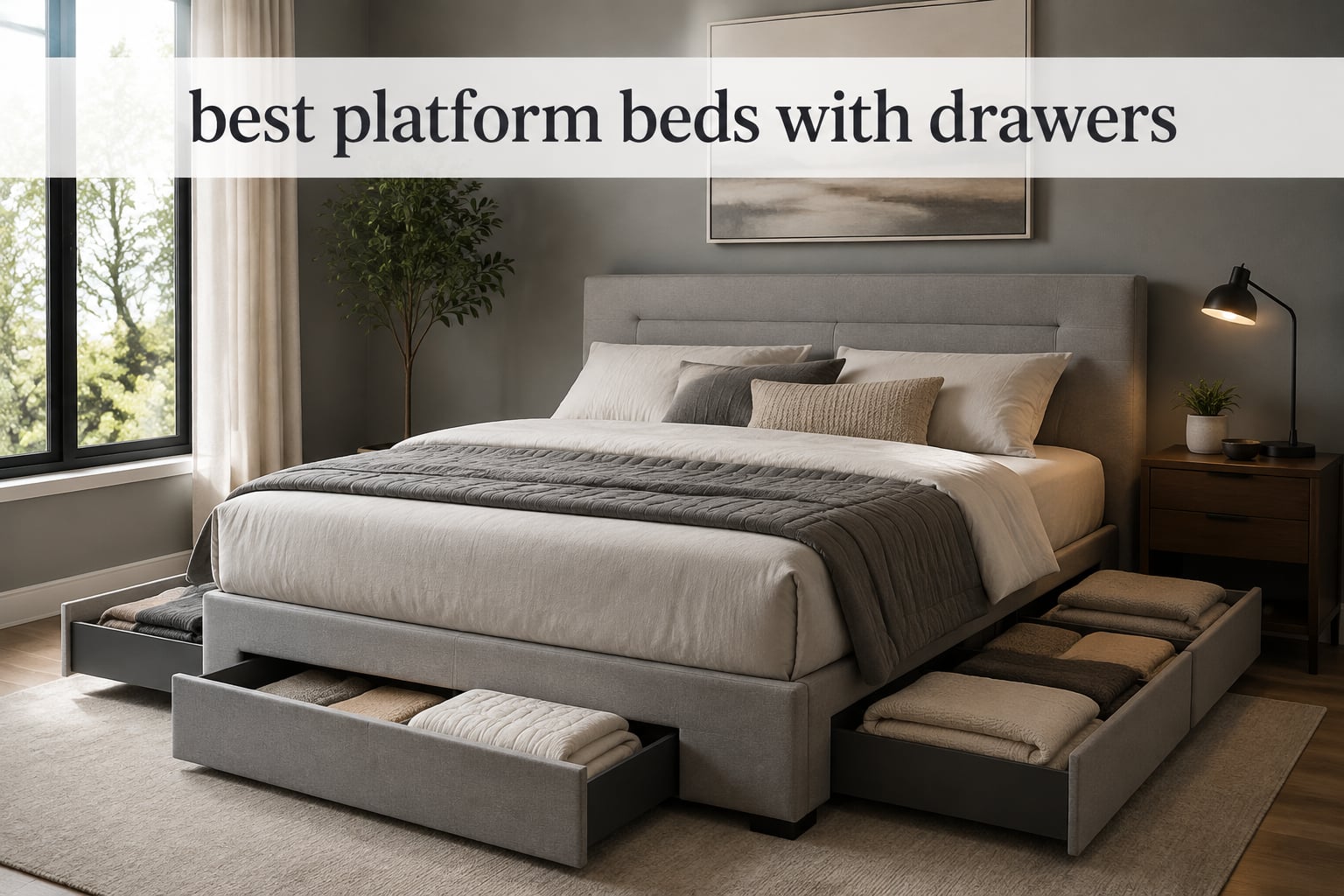 best platform beds with drawers