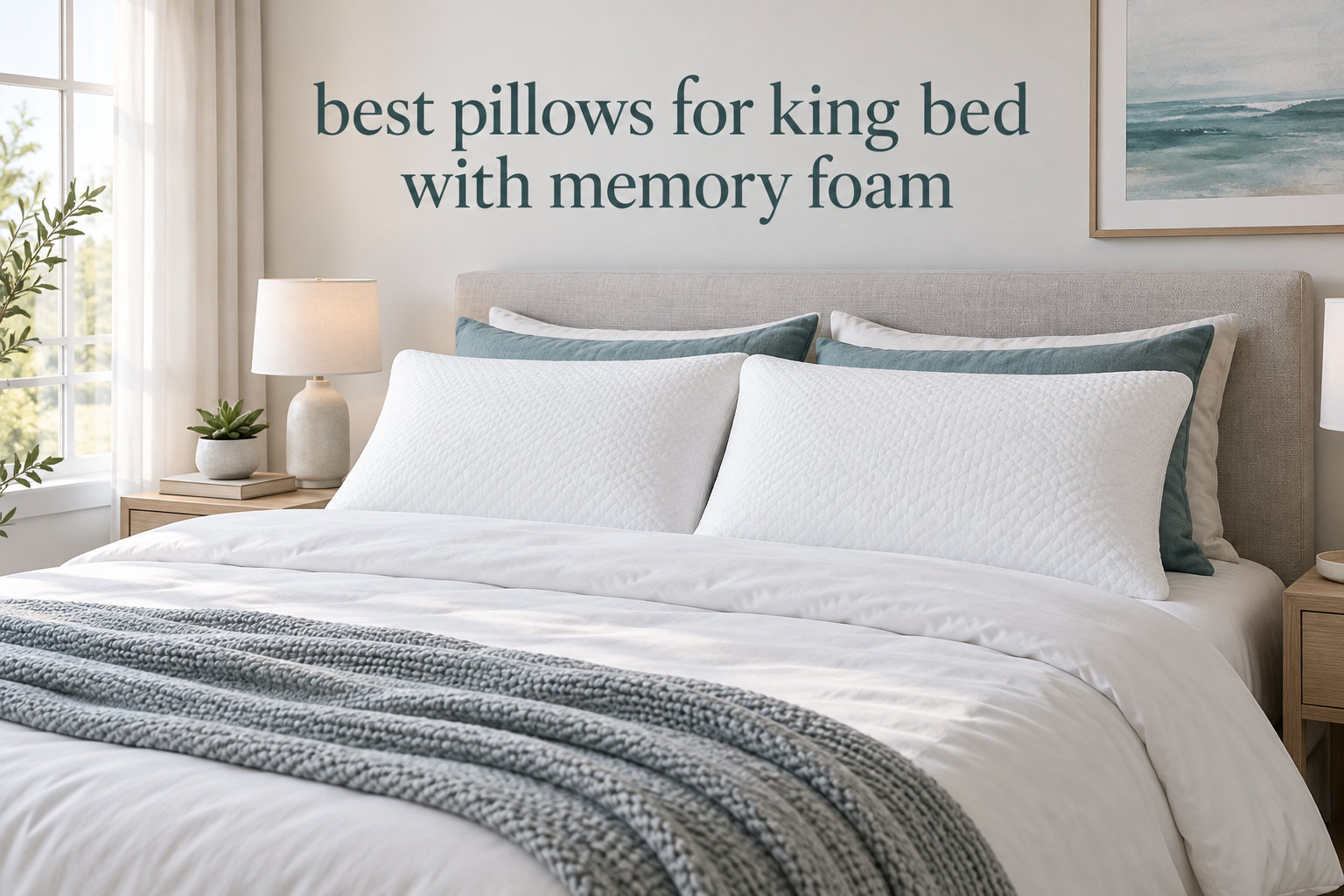 best pillows for king bed with memory foam