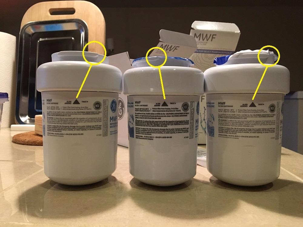GE MWF™ Refrigerator Water Filter, Genuine Filter, Guaranteed Fit, 1-pack customer photo 2