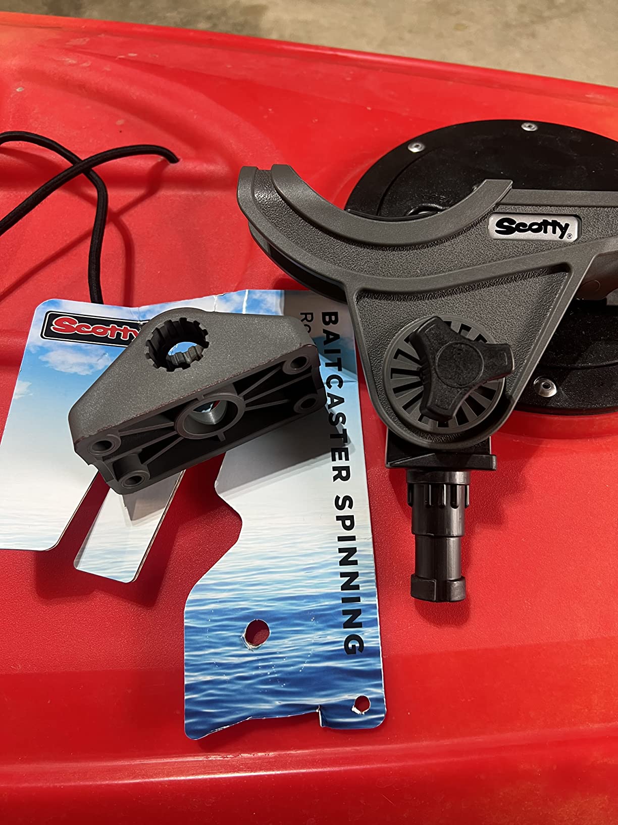 Scotty 0280-BK Rod Holder, Baicaster/Spinning, black W/0241 Side/Deck Mount customer photo 2