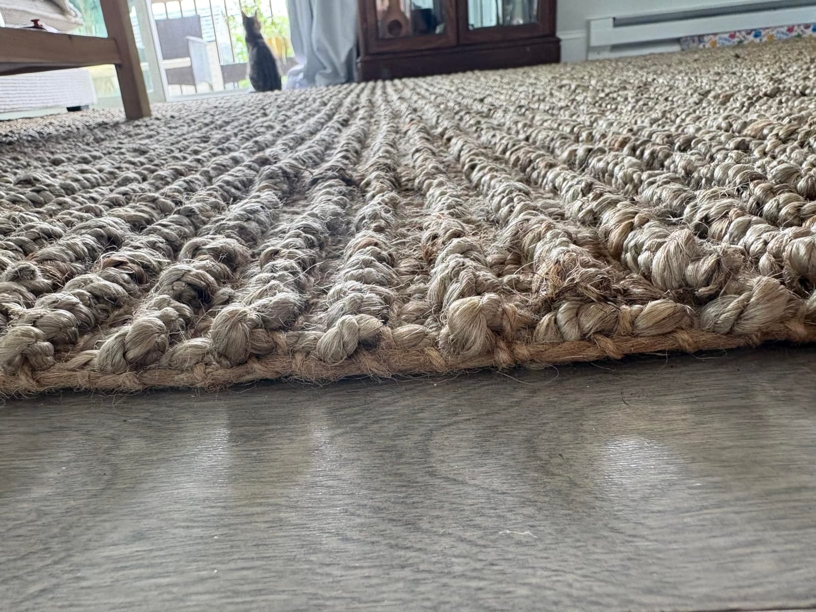 SAFAVIEH Natural Fiber Area Rug 9x12, Jute Knotted Large Natural NF447A customer photo 2