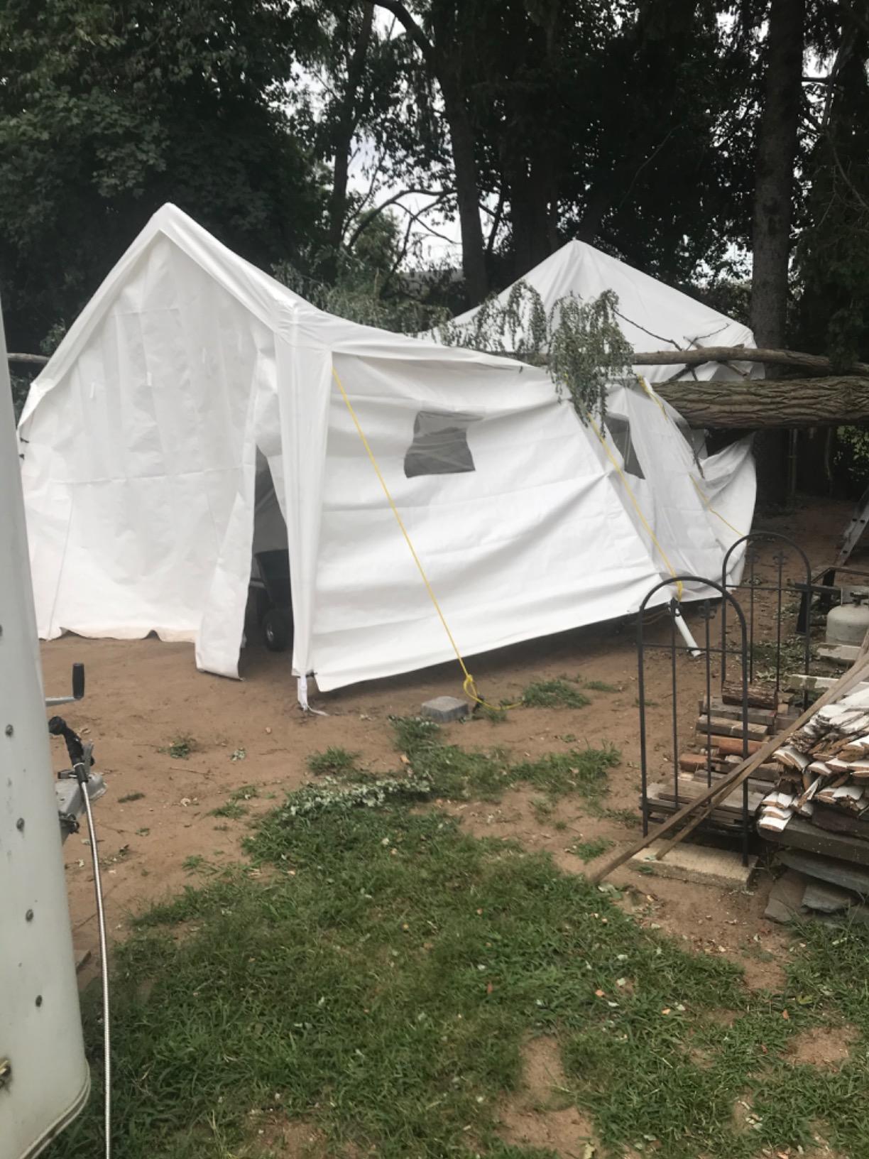 King Canopy Hercules with Enclosure Kit 10-Feet by 20-Feet, 2-Inch Steel Frame, 1.5 Purlins, 8-Leg, White customer photo 1