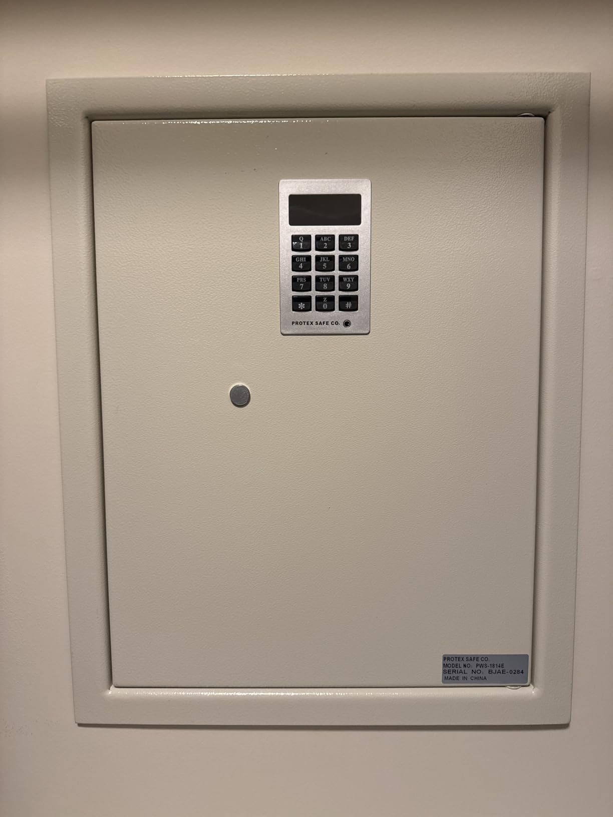 Protex Safe Electronic Keypad Wall Safe (PWS-1814E), Burglary Resistant wall safe, digital electronic locking system, velvet interior, automatic door opening, 2 Removable shelves customer photo 2