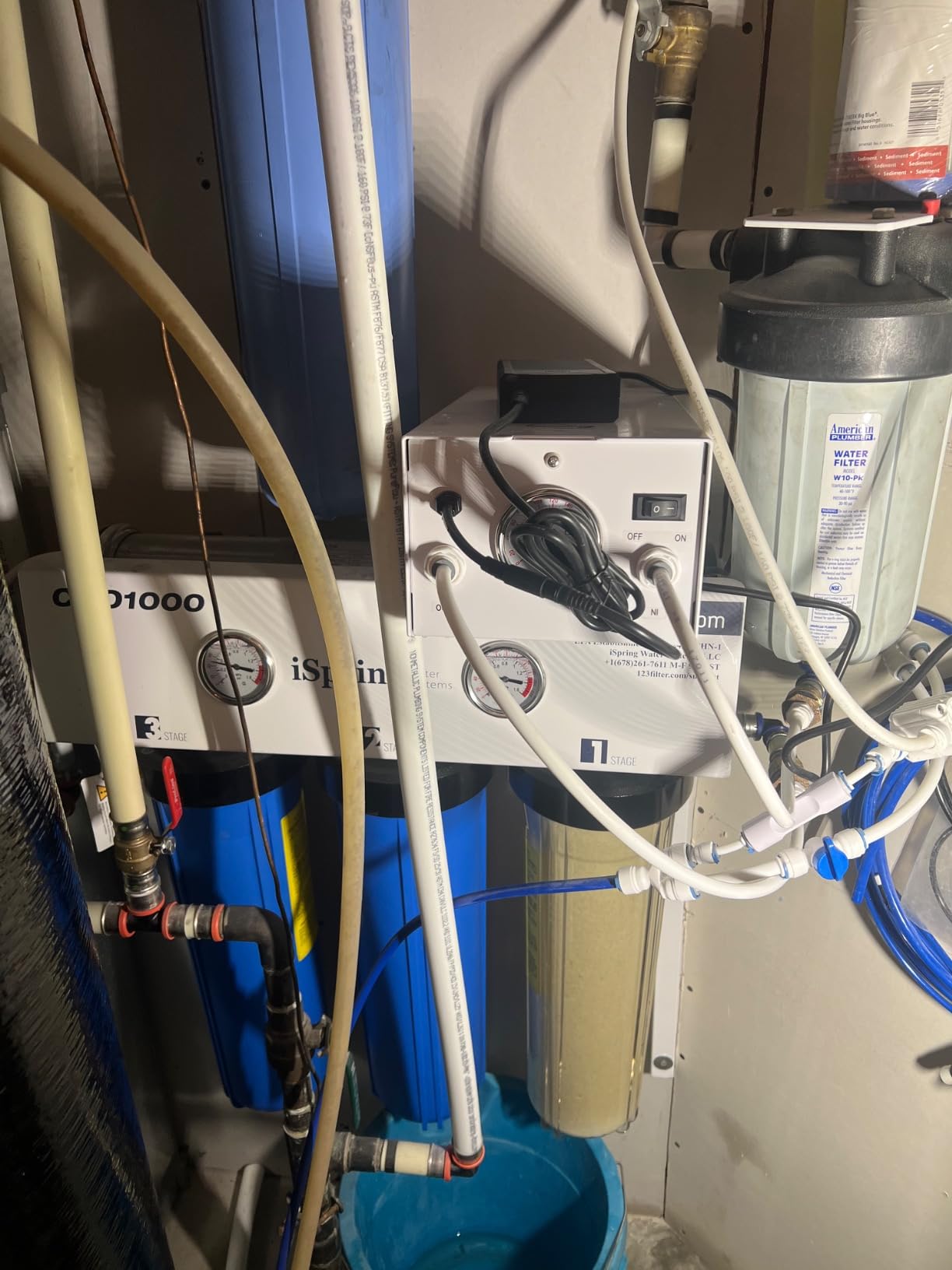 iSpring RCB3P Tankless Reverse Osmosis Filtration System, 300 GPD Under Sink RO System, Reduces TDS, 1.5:1 Pure to Drain, Booster Pump & Pressure Gauge for Residential & Light Commercial Use customer photo 2