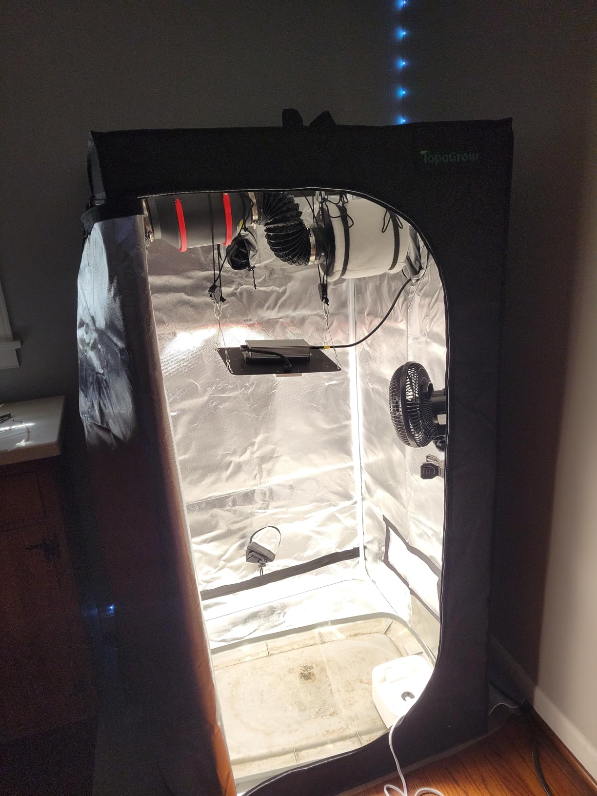 Upgrade Integrated Auto Grow Tent Kit Complete Kit, S1000 LED Grow Light, 32