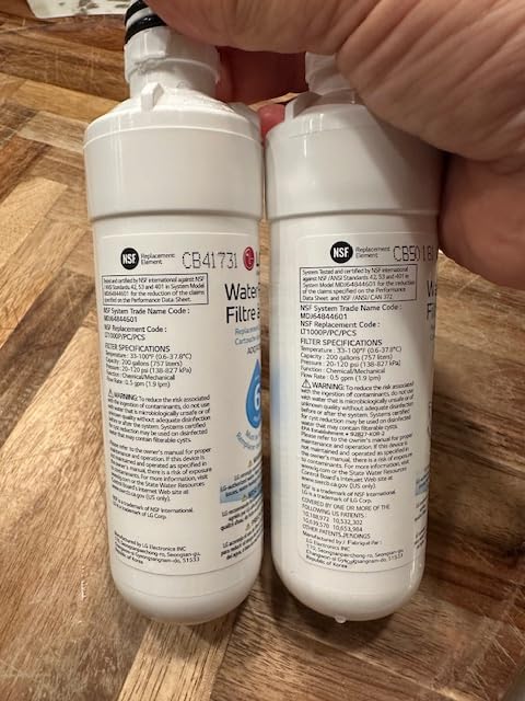 LG LT1000P - 6 Month / 200 Gallon Capacity Replacement Refrigerator Water Filter (NSF42, NSF53, and NSF401) ADQ74793501, ADQ75795105, AGF80300704, or AGF80300705 White customer photo 2
