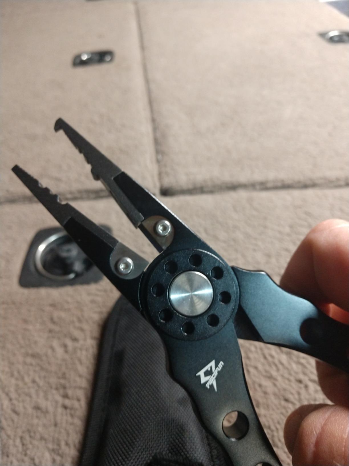 Piscifun Saltwater Fishing Pliers, Aluminum, Split Ring, Braid Cutter customer photo 2