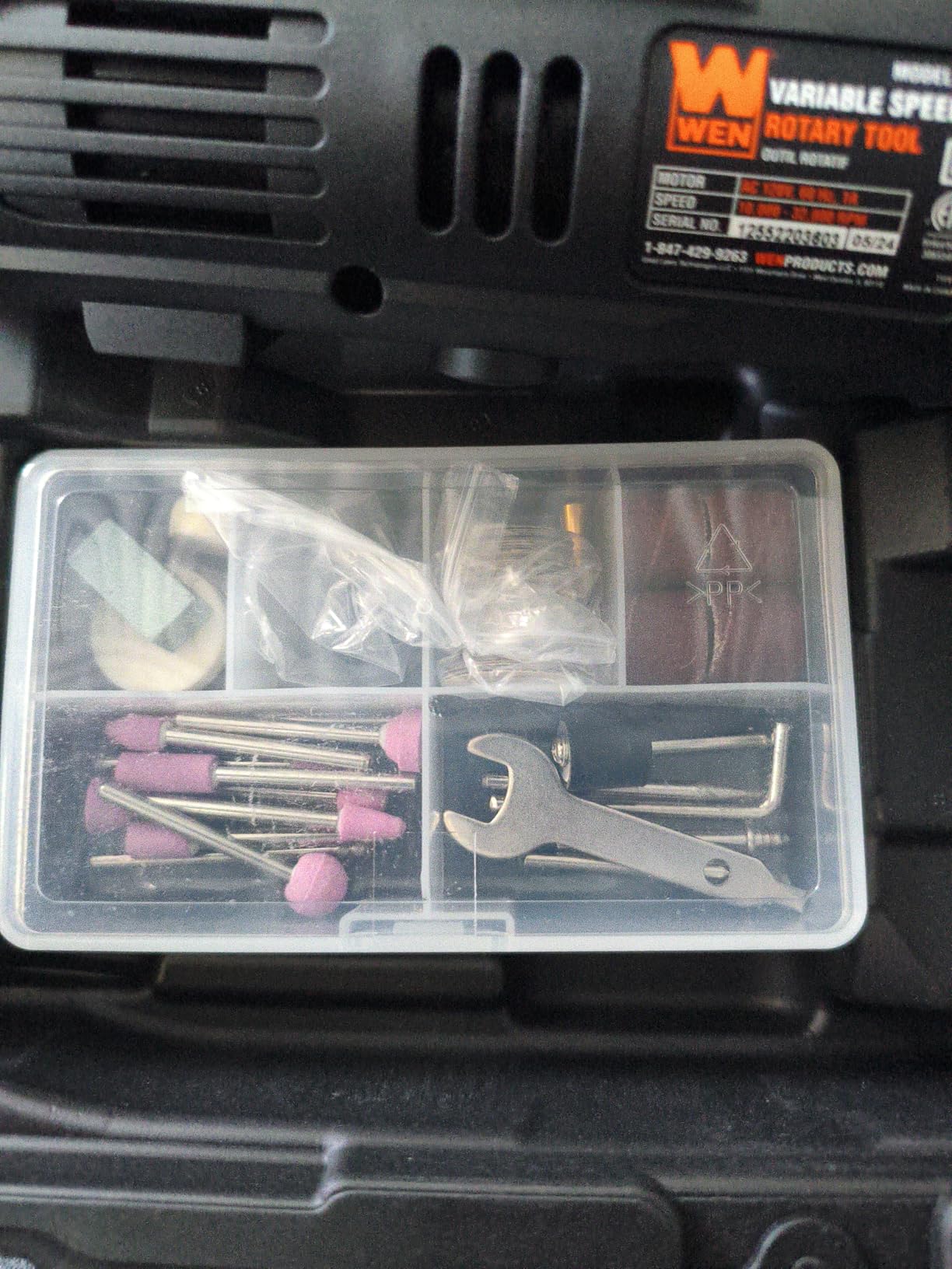 WEN 23103 1-Amp Variable Speed Rotary Tool with 100+ Accessories, Carrying Case and Flex Shaft customer photo 1