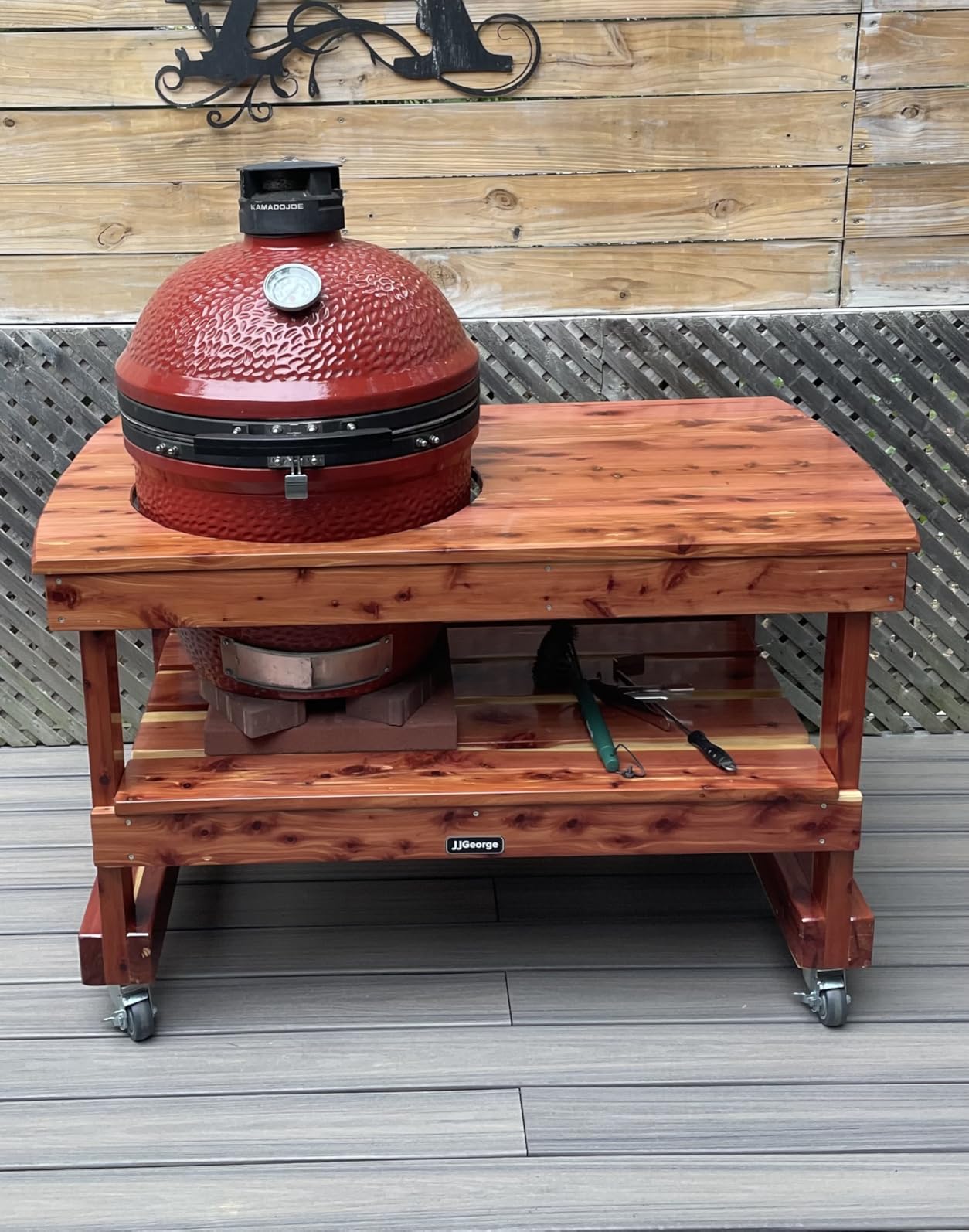 JJGeorge Grill Table for Classic Kamado Joe II - Free Table Cover Included customer photo 2