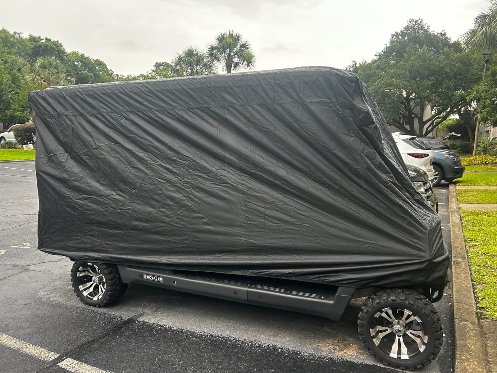moveland Golf Cart Cover, Waterproof Dustproof Outdoor Storage Cover customer photo 2