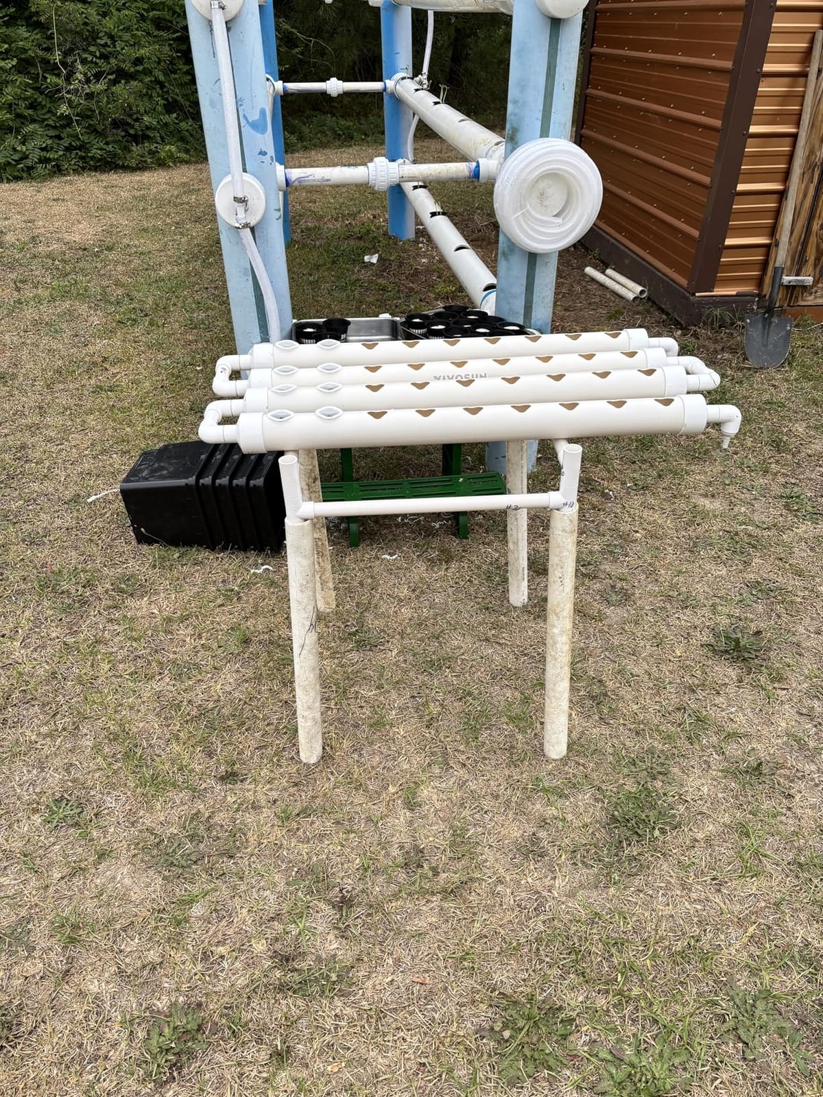 VIVOSUN Hydroponics Growing System 108 Plant Sites, 3 Layers 12 Food-Grade PVC-U Pipes Gardening System Grow Kit with Water Pump Timer, Nest Basket and Sponge for Leafy Vegetables customer photo 2