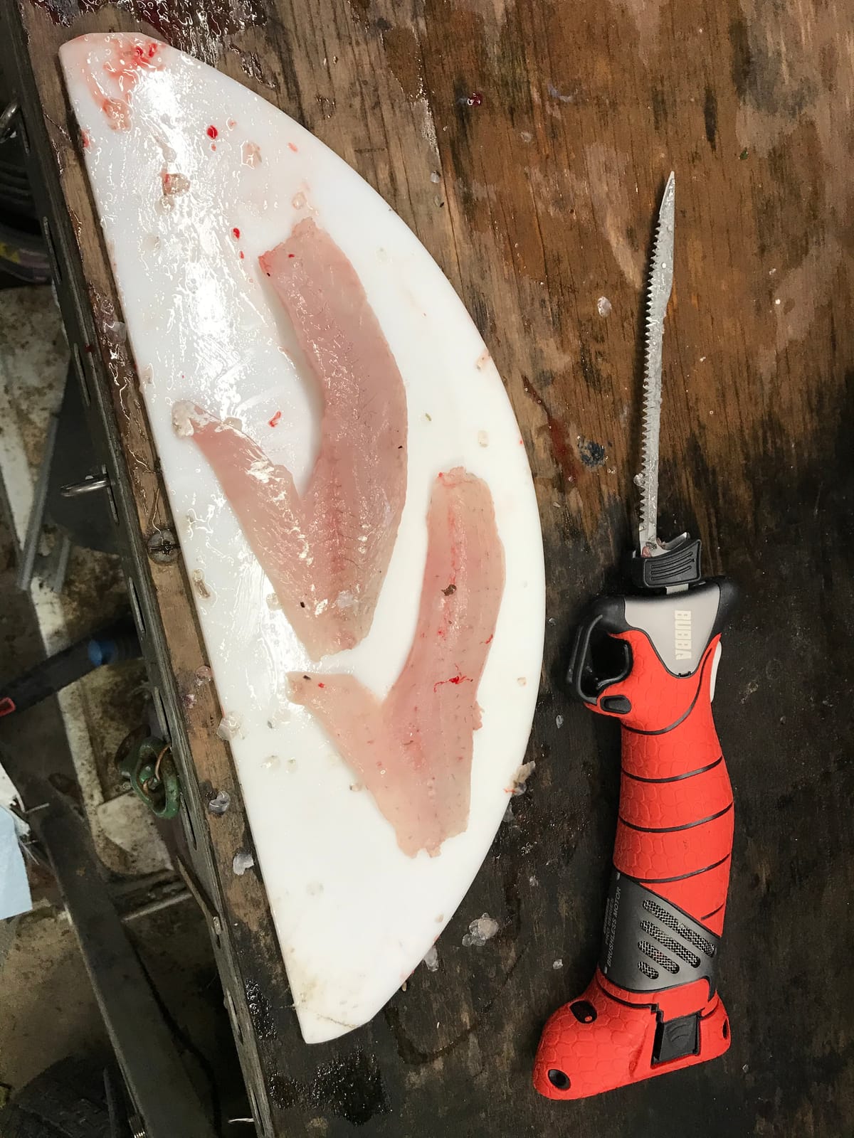 Bubba Pro Series Lithium-Ion Electric Fillet Knife with Non-Slip Grip Handle, 4 Ti-Nitride S.S. Coated Non-Stick Reciprocating Blades, Charger and Case for Fishing customer photo 1