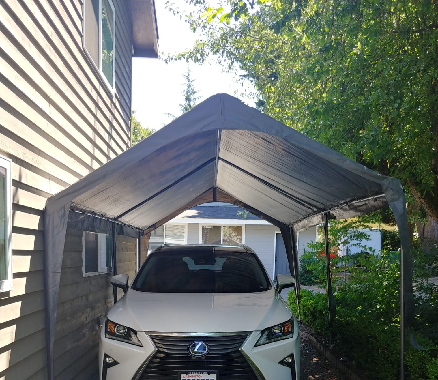 Sunnyglade 10x20 Ft Heavy Duty Carport Canopy Outdoor Portable Dark Grey customer photo 1