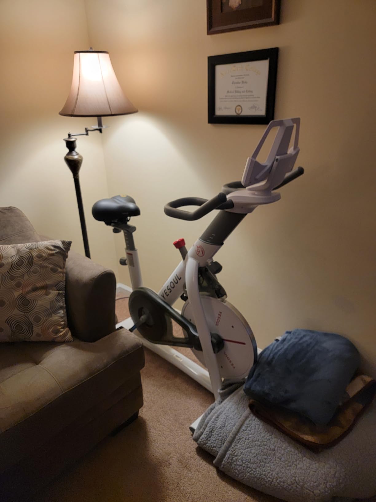 Yesoul S3 Exercise Bike, Indoor Stationary Bike with Magnetic Resistance customer photo 1