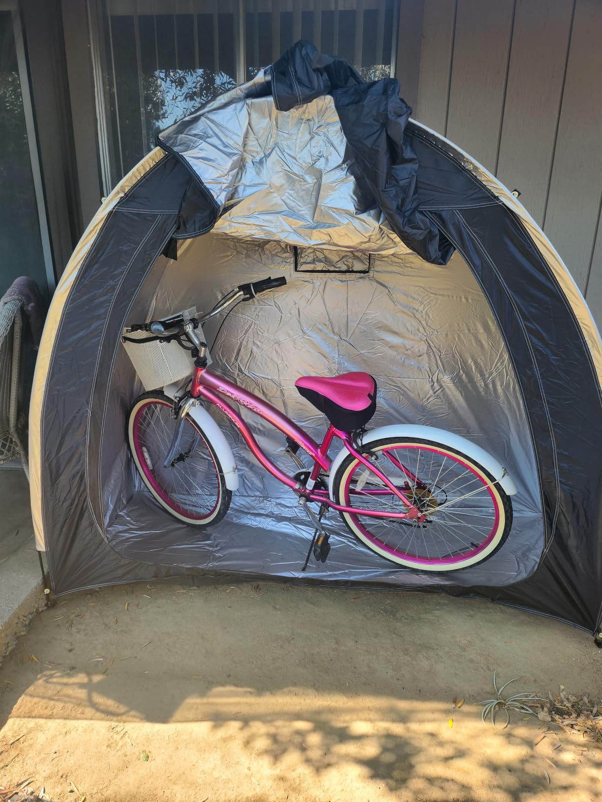 Bike Cover Storage Tent, Outdoor Portable Storage Tent customer photo 2