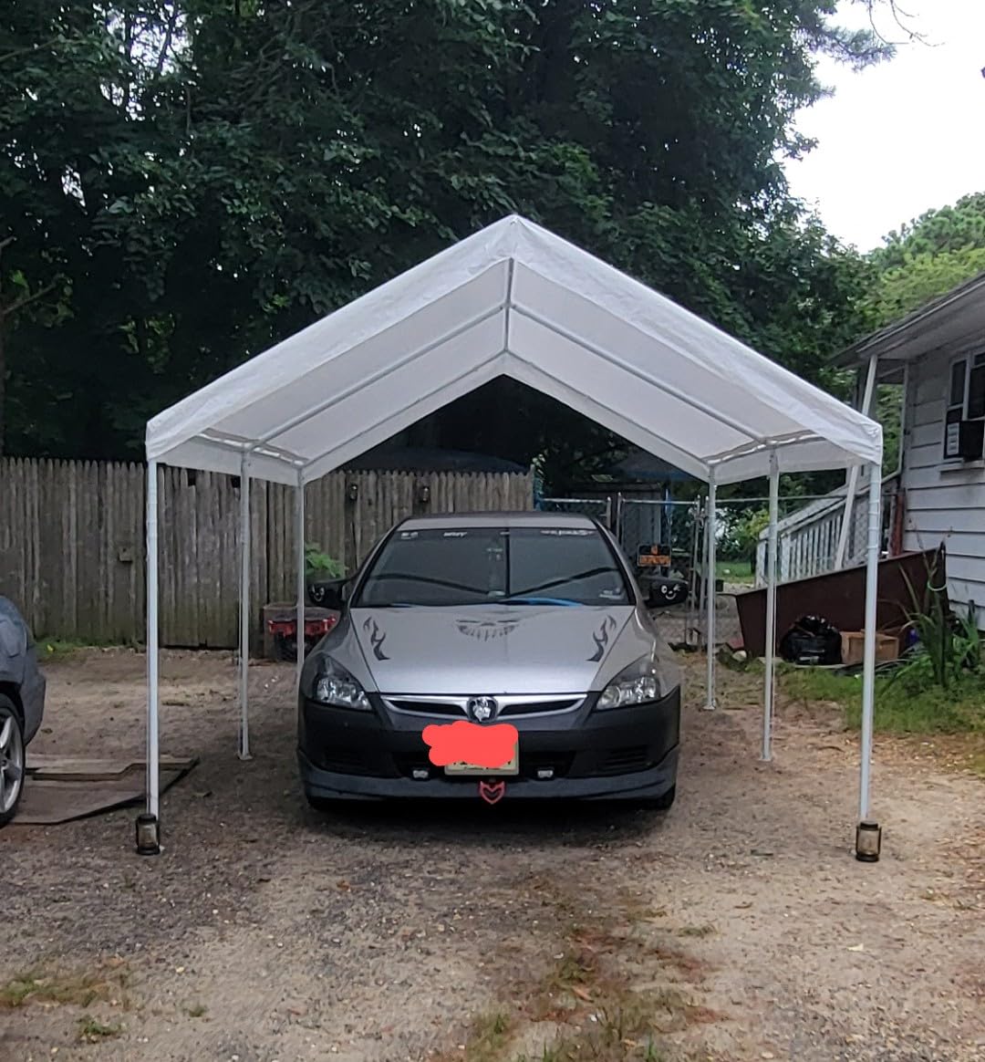 CARAVA 12x26 ft Carport, Heavy Duty Outdoor Car Domain Shelters Canopy customer photo 2
