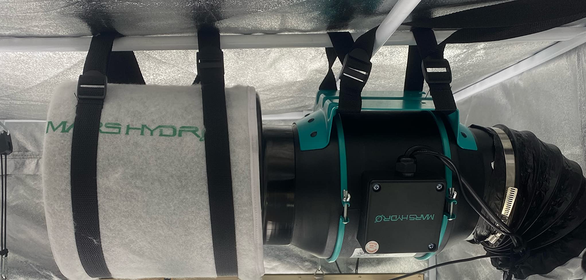 MARS HYDRO 4 Inch Carbon Filter & Pre-Filter for Inline Fan,Grow Tent customer photo 2