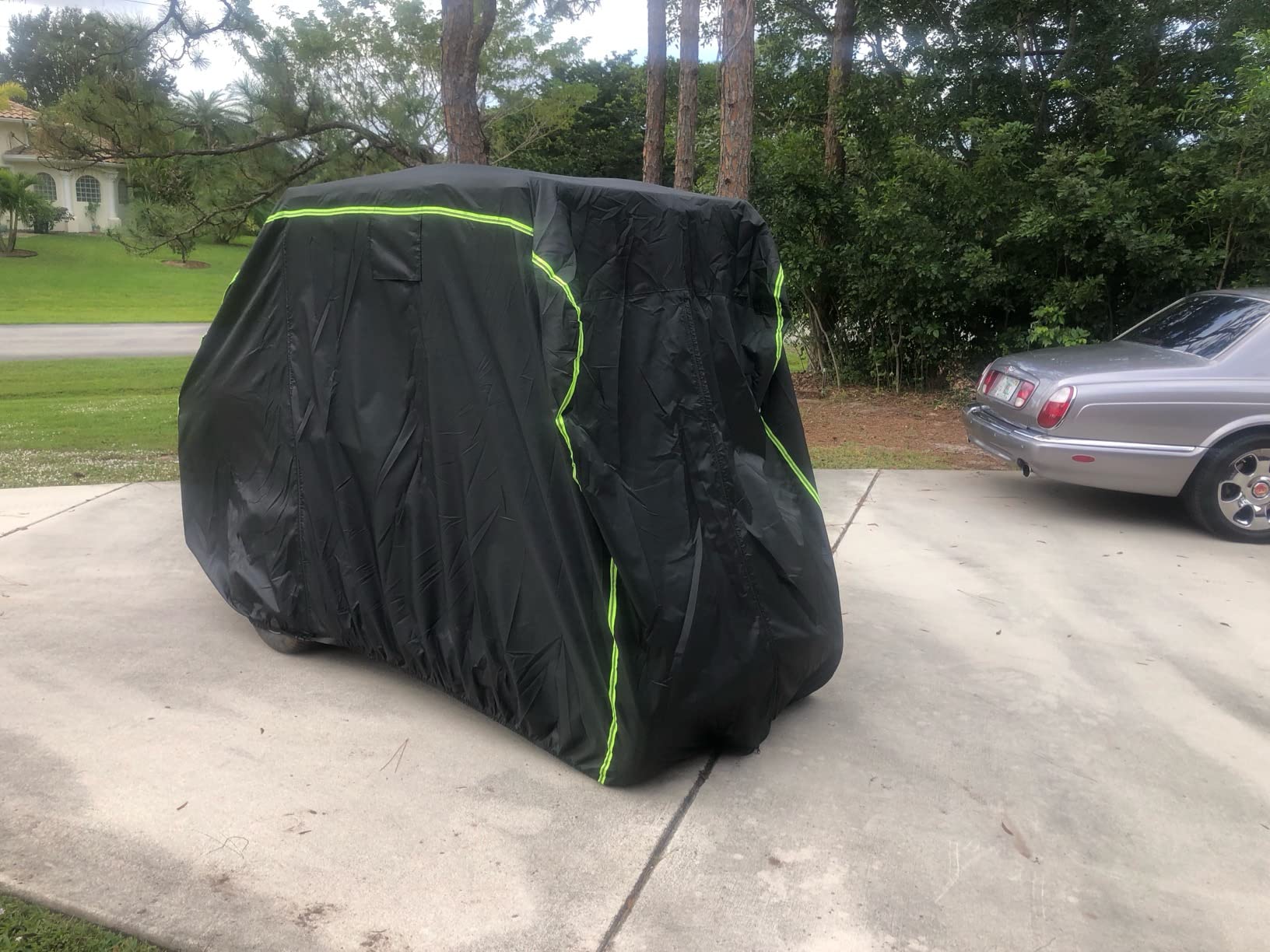 2/4 Passenger Golf Cart Cover 420D Waterproof for EZGO Club Car Yamaha customer photo 1