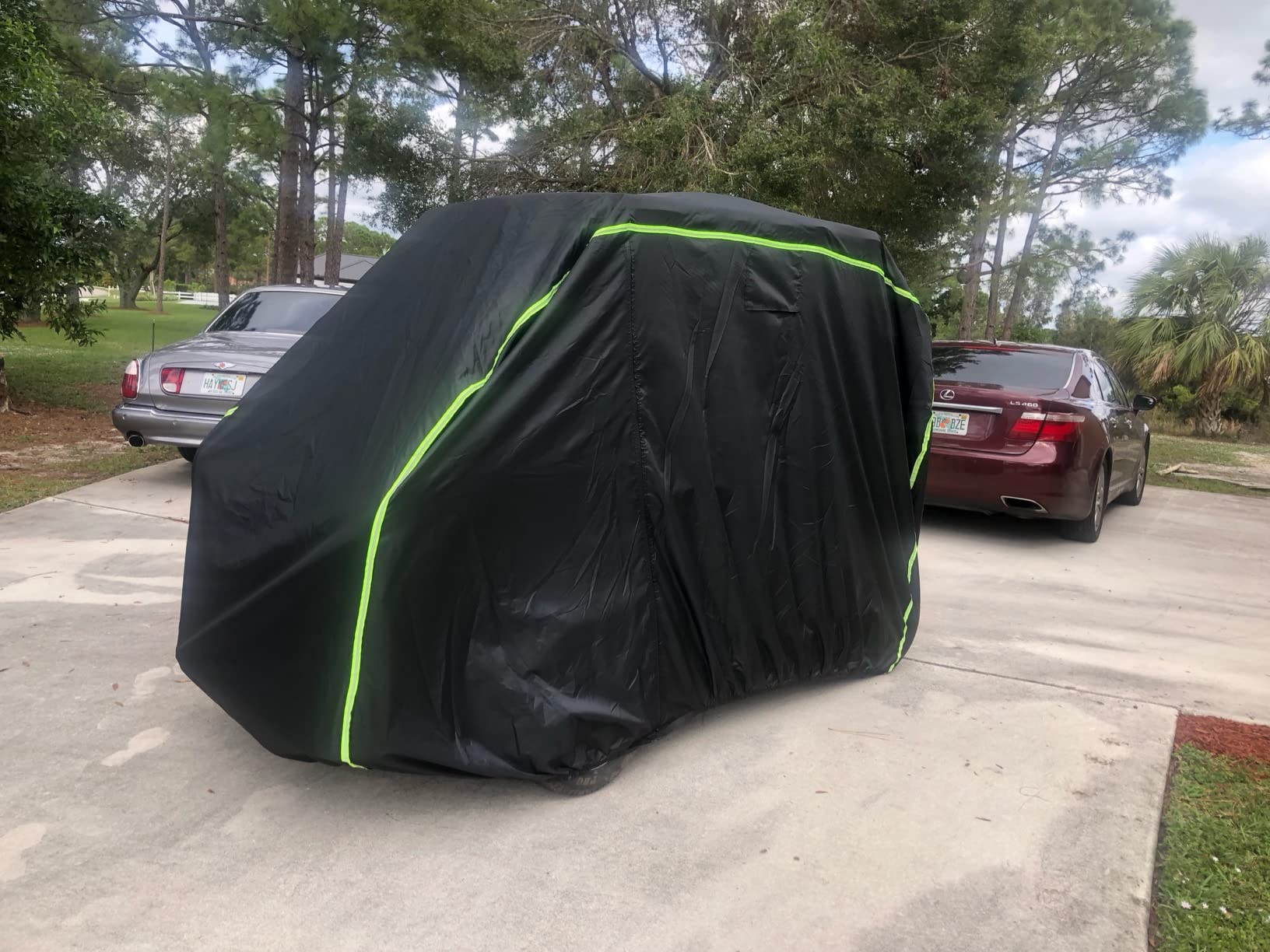 2/4 Passenger Golf Cart Cover 420D Waterproof for EZGO Club Car Yamaha customer photo 2