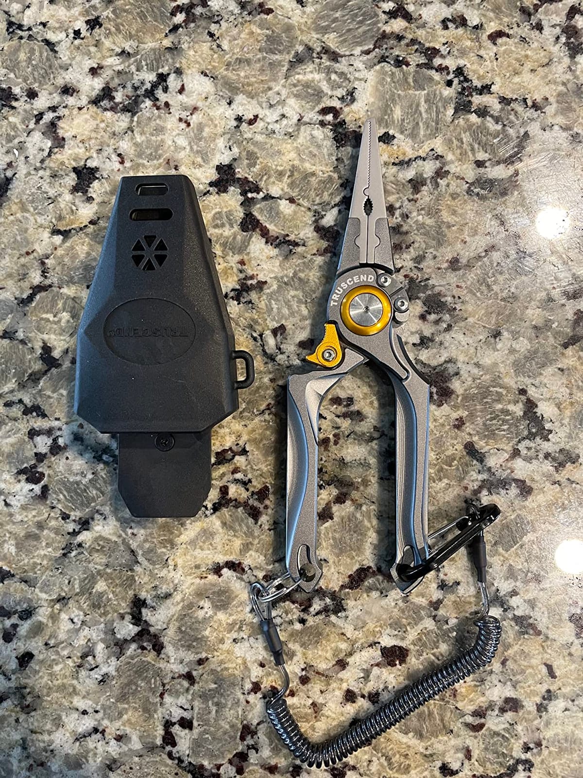 TRUSCEND Easy Use Lockable Fishing Pliers with Tungsten Carbide Cutter, Innovative Ergonomic Handy Handle, Saltwater Corrosion Resistant Teflon Coated Fishing Tool, Light Multi-Function Fishing Gear customer photo 2