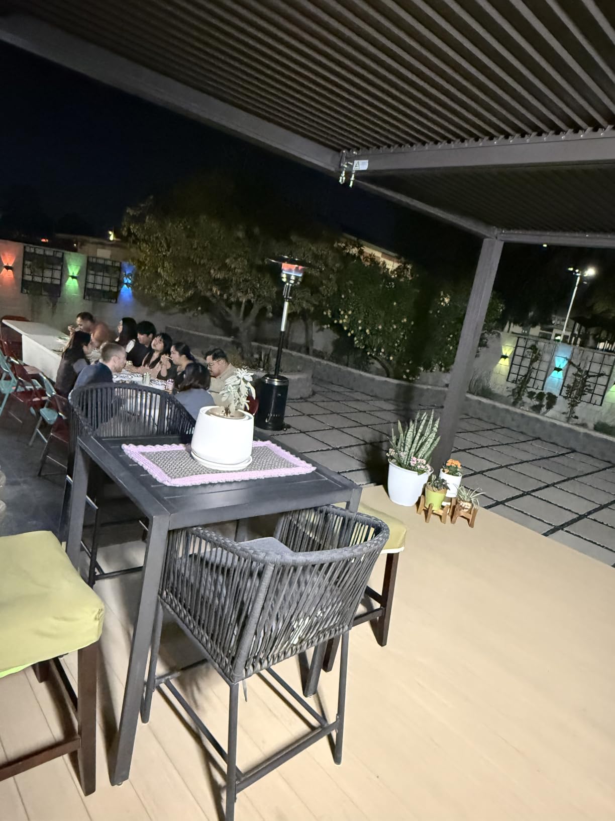 PURPLE LEAF Patio Louvered Pergola 12' × 12' Outdoor Aluminum Gazebo Bronze customer photo 2