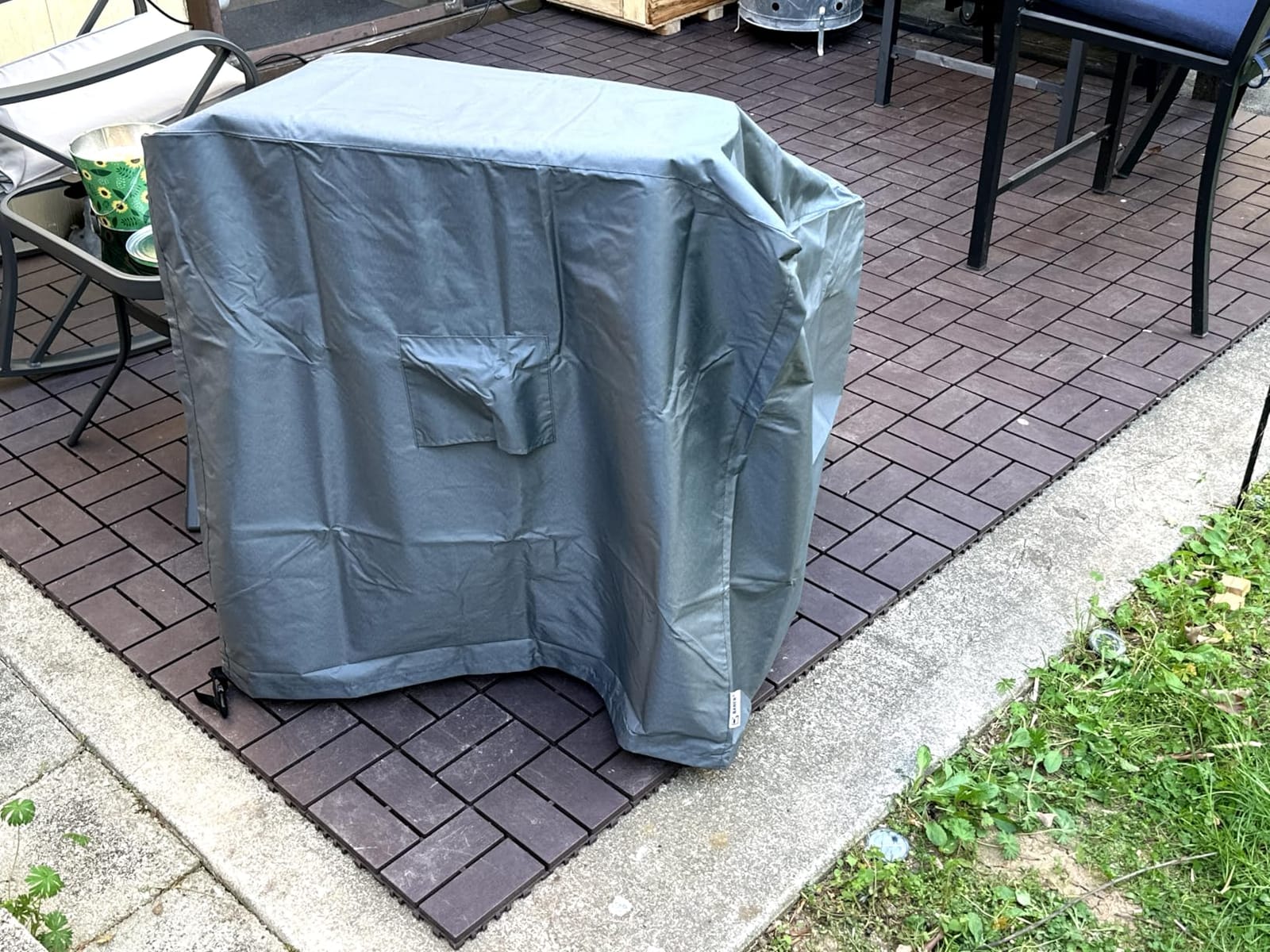 Patio Furniture Covers,Outdoor Furniture Cover Waterproof,Patio Furniture Set Covers for 3 Piece Outdoor Bistro,Patio Sofa Covers Set for 2 Chairs and Coffee Table,Black customer photo 1