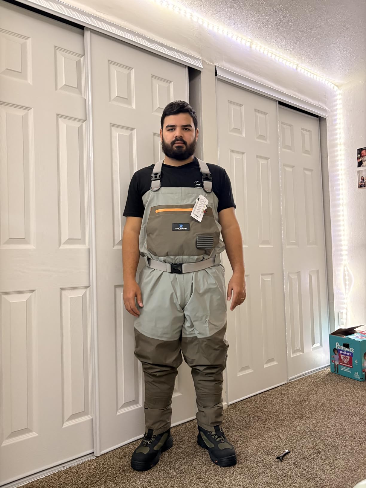 Trudave Fishing Waders, Waterproof Chest Waders for Men & Women, Lightweight Insulated Stockingfoot Waders Breathable Fly Fishing Waders for Fishing Hunting customer photo 2