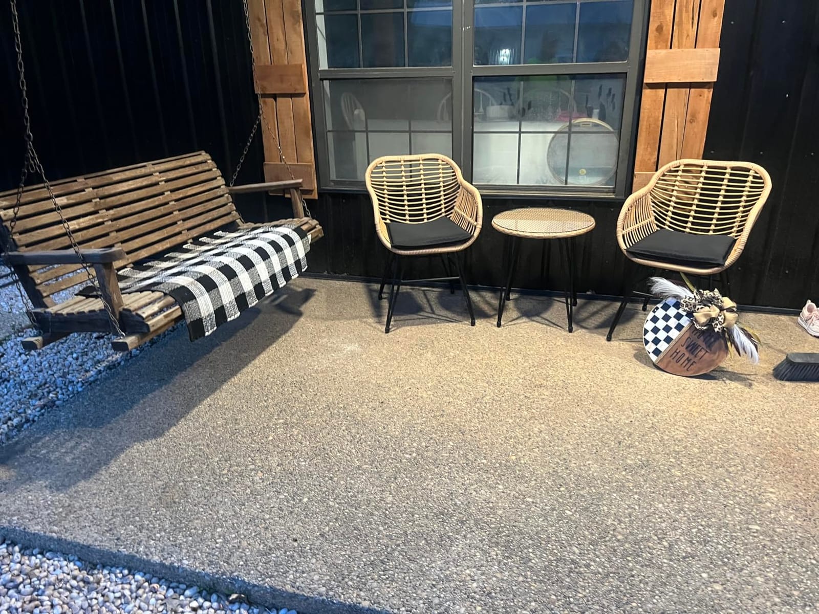Tappio 3 Piece Outdoor Wicker Furniture Patio Bistro Set, Balcony Furniture Rattan Conversation Sets, Outdoor Patio Chairs Set for Porch Poolside Garden, Black customer photo 2
