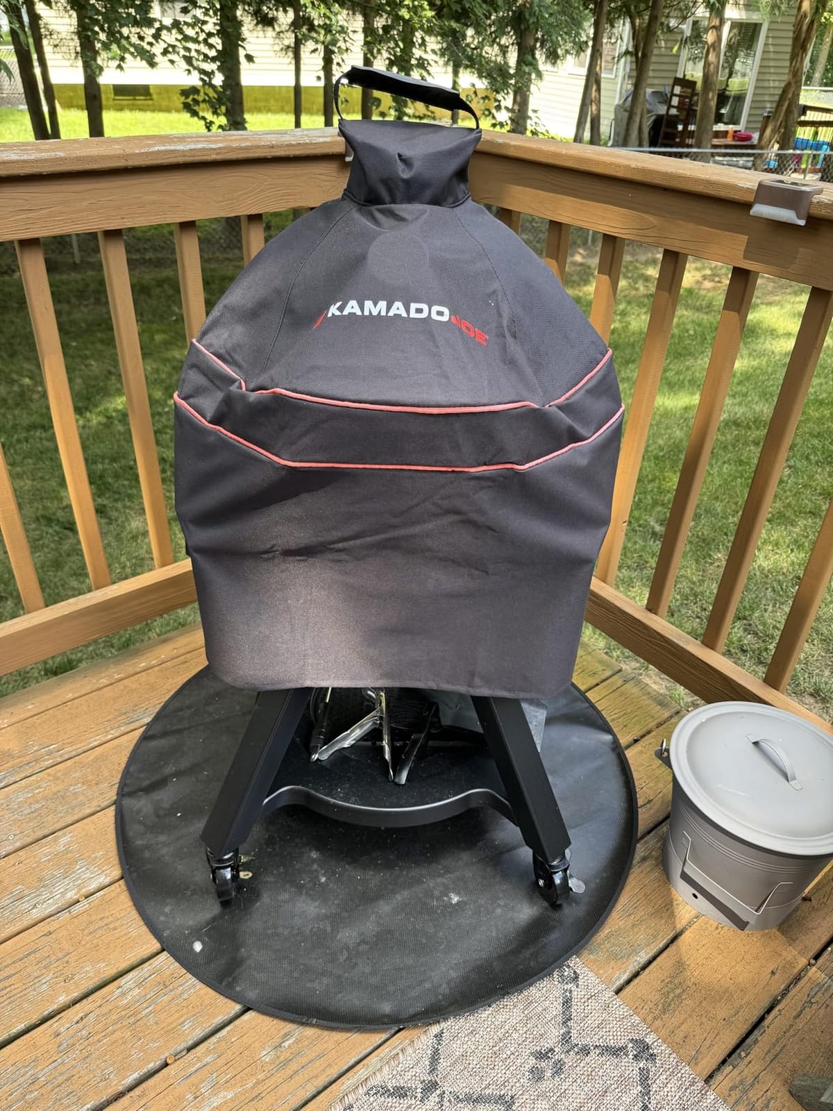 Cart with Shelves for Joe Jr Small Kamado Grill, Black Grill Stand, Model KJ15112524 customer photo 1