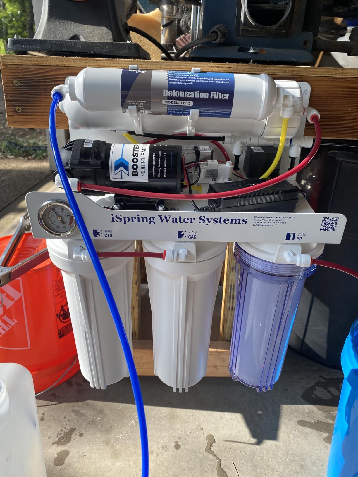 iSpring RCC1DP Tankless RO/DI System – 5-Stage, 150 GPD with Pump customer photo 2