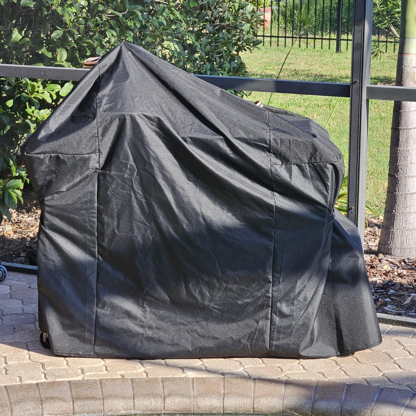 GDLF Outdoor Grill Table for Large Big Green Egg, Metal Grill Cart Station customer photo 2