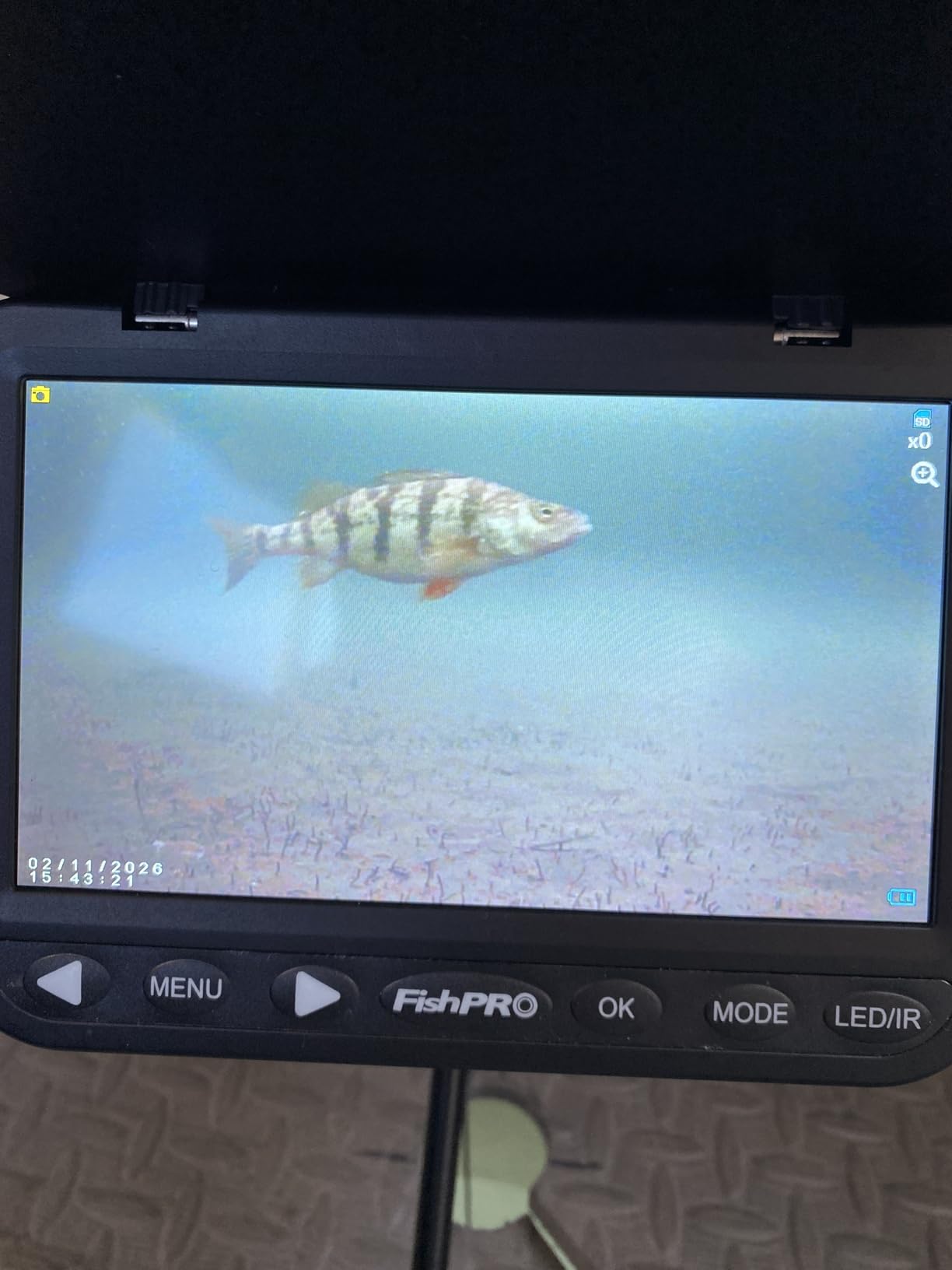 [FishPRO® 2026 Upgrade] NO.1 HD 1080P Underwater Fishing Camera 7'' IPS- w/10,000mAh (Ease to Use) N/DVR Ice Fishing Camera, Fish Finder Camera for Ice Lake Boat Fishing w/USB-C, LED+IR, 82ft customer photo 1